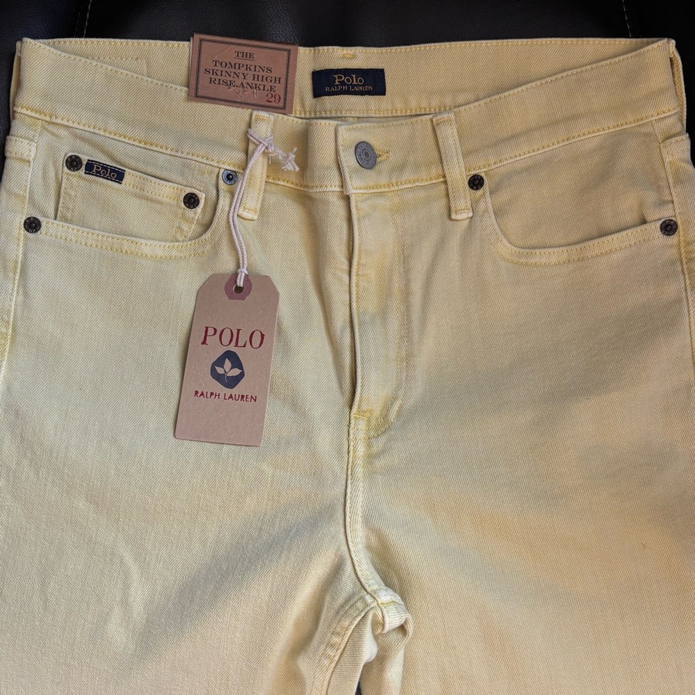 New Polo Ralph  Lauren High-Rise Ankle Jeans, Sz-29